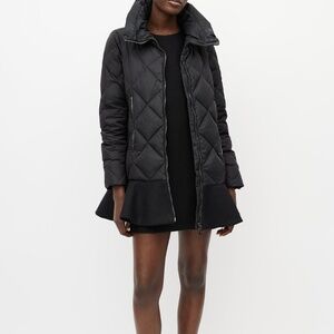 Moncler Black Vouglans Giubbotto Quilted Down Jacket Womens size 0